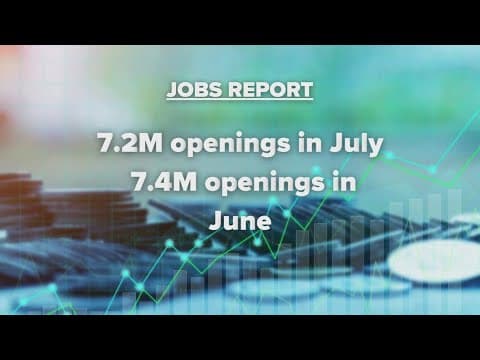 Job openings slip to 7.2 million in July, new report shows
