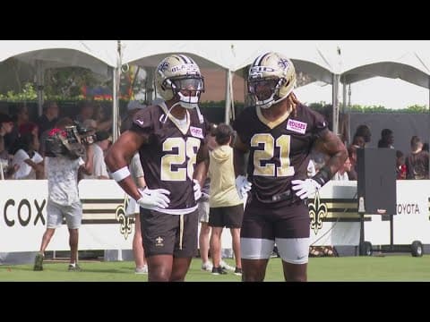 Saints Camp Day 5: First day of pads