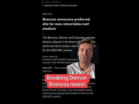 Broncos announce new preferred-site for stadium