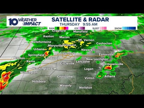 Tracking showers and storms moving through central Ohio | June 31, 2025