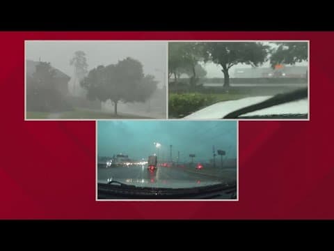 KHOU 11 Team Coverage: Severe storms hit the Houston area causing power outages, street flooding