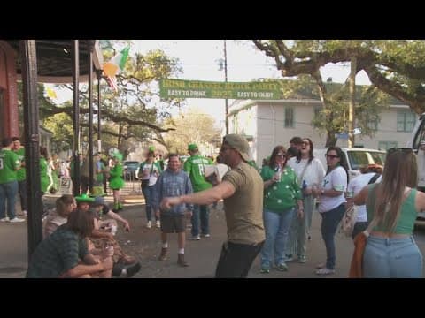 New Orleans Residents reflect on COVID lockdowns at St. Patrick’s Day block party
