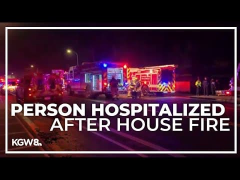 1 person hospitalized after house fire in Northwest Portland