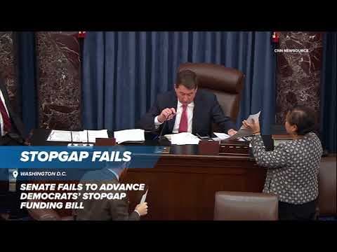 Government shutdown 2025 update: Democrats' stopgap funding bill fails