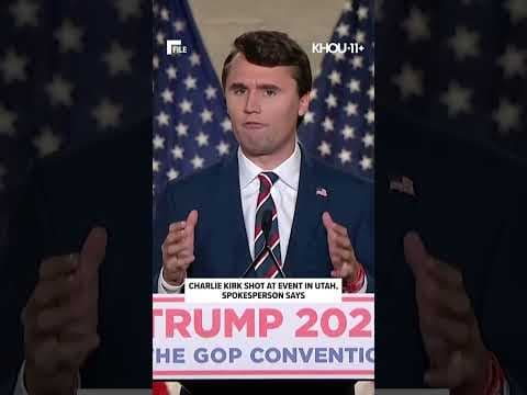 Conservative activist Charlie Kirk shot at event in Utah, spokesperson says