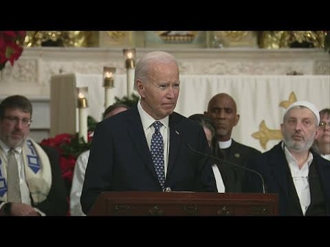 President Biden visits memorial to remember victims of New Orleans attack