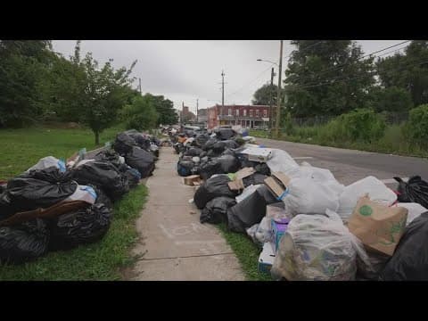 Amid strike by city workers, trash fills Philadelphia sidewalks
