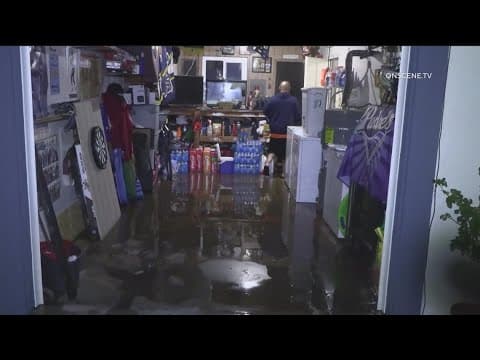 Water main break damages homes and cars in Nestor