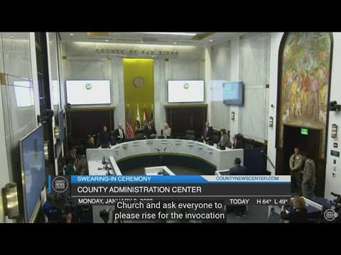 San Diego Sheriff and County Supervisors sworn into office