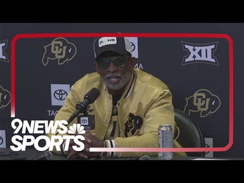 Deion Sanders holds news conference as Buffs prepare for KU Jayhawks