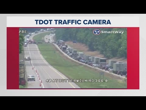 TDOT: I-40 East shut down in Loudon Co. near I-75 split after multi-vehicle wreck