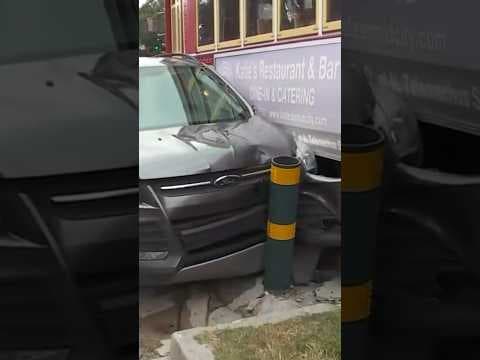 A streetcar and SUV crashed into each other on Canal Street.