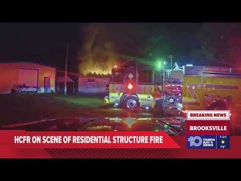 HCFR: 1 hospitalized after house fire in Spring Hill