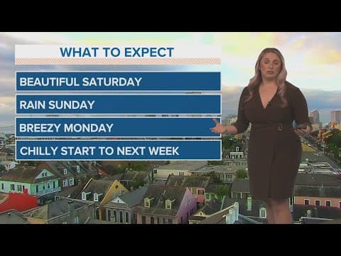 Weather: Beautiful Saturday, rain on Sunday, and colder next week