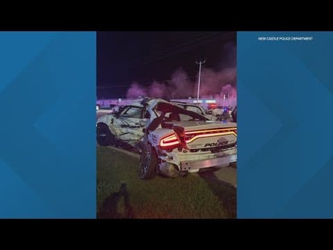 Suspect in chase hits police car in New Castle