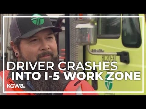 3 WSDOT workers hospitalized after driver crashes into I-5 work zone