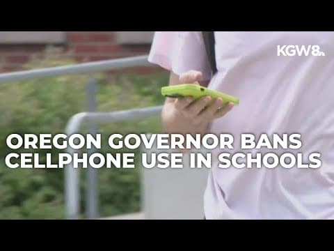 Oregon governor signs executive order to ban student cellphone use in schools by 2026