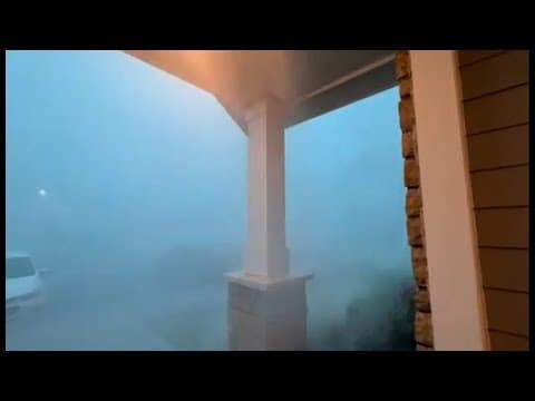 Intense Storm Footage: Tornado confirmed in Southeast Louisiana