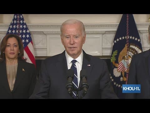 President Biden condemns militant group Hamas for attack on Israel