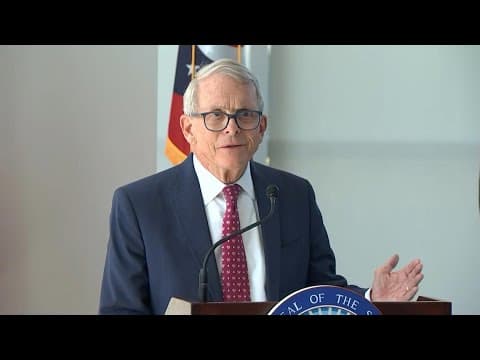 DeWine speaks in Springfield as city faces threats, public safety concerns