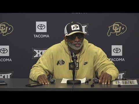 Deion Sanders holds news conference before Texas Tech showdown