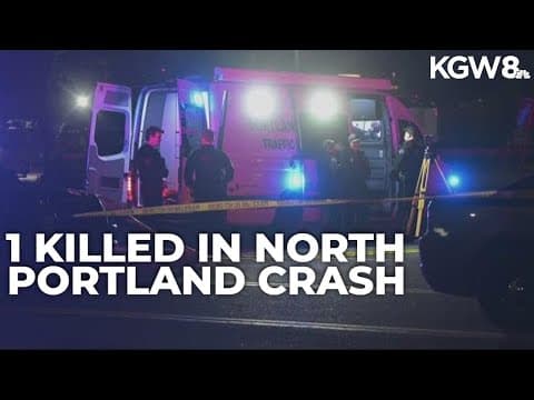 Pedestrian hit and killed by vehicle in North Portland