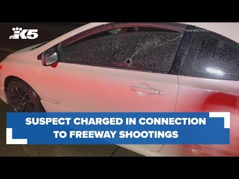 Suspect charged in connection to recent highway shootings in south King County
