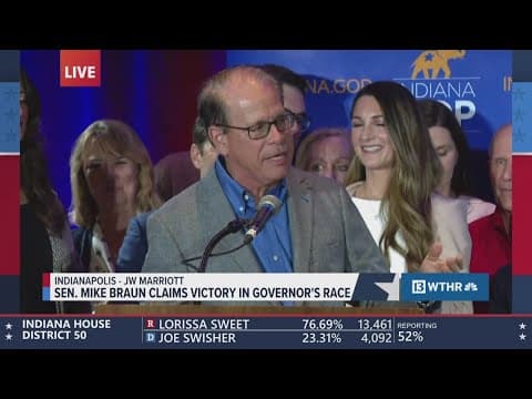 Sen. Mike Braun claims victory in Indiana governor's race | Decision 2024