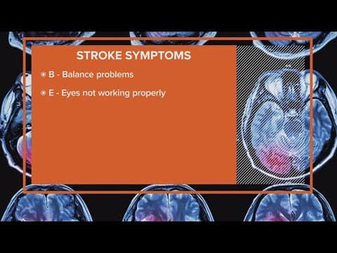 May is stroke awareness month, here are signs to look out for