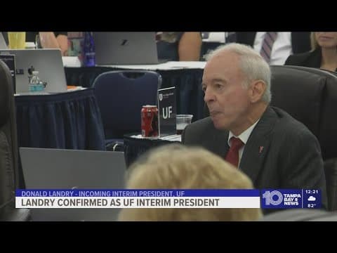 Donald Landry confirmed as the interim president of the University of Florida