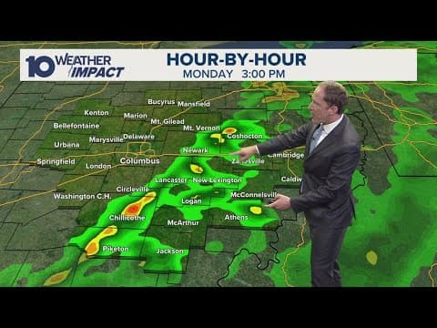 Columbus, Ohio forecast | Rain moving through central Ohio