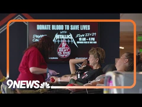 Metallica hosting blood drive while on tour