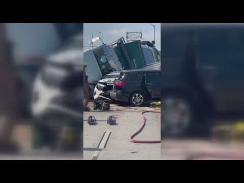 Motorists speak about multi-car crash on Crescent City Connection