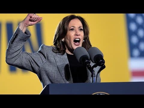 Kamala Harris says momentum is on her side as polls open on Election Day