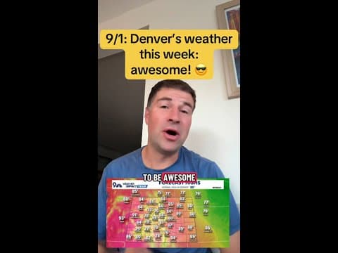 Denver’s weather to start September: Awesome