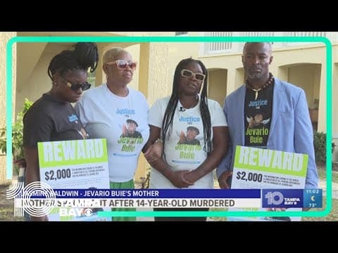 Mother of 14-year-old murdered in Tampa demands justice for her son