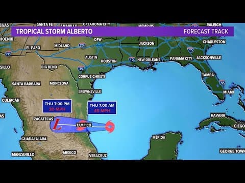 LIVE RADAR: Tropical Storm Alberto makes landfall in Mexico