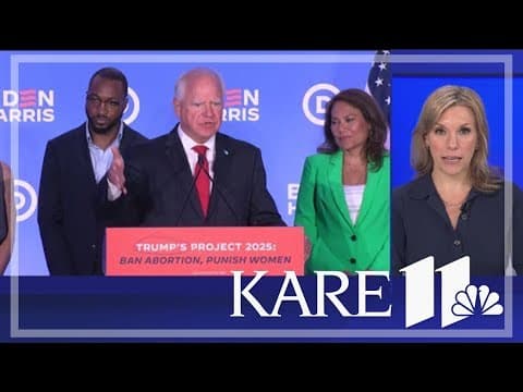 Gov. Walz in Milwaukee advocating for Biden's re-election