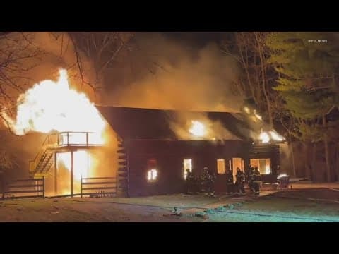 South Indianapolis home destroyed in evening fire