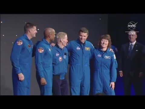 Artemis II crew revealed
