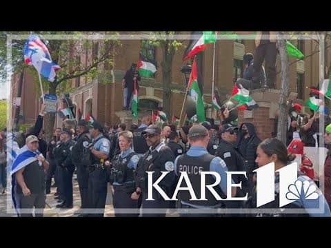 College protest crackdown before graduation