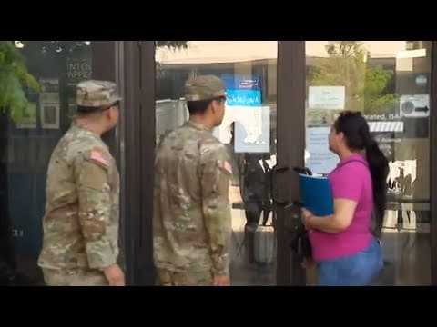 National Guard members accompany mother to immigration appointment