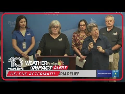Pinellas County provides updates on Helene recovery