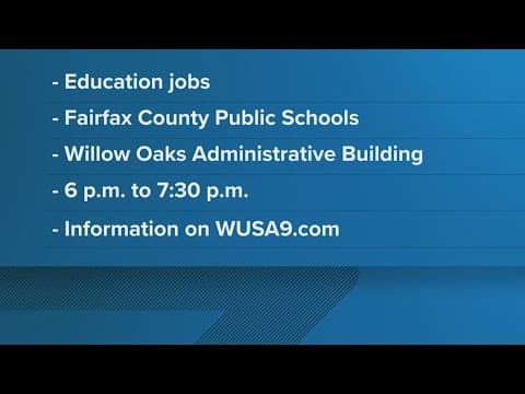 Fairfax County Public Schools recruiting government employees in job fair