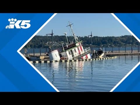 Sinking tugboat leaks thousands of gallons of diesel fuel into Puget Sound