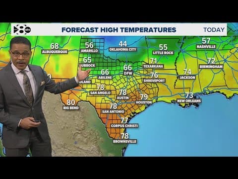 DFW Weather: After hitting record high tempetures, a cold front moves in