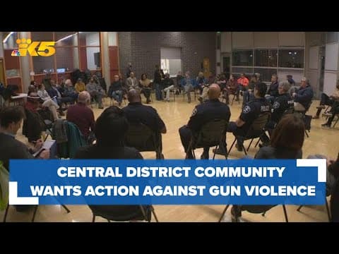 Central District community members gathers to ask Seattle officials about ongoing gun violence