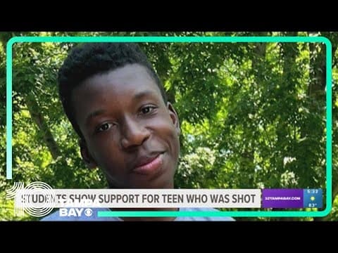 Students show support for Missouri teen shot, man accused in custody