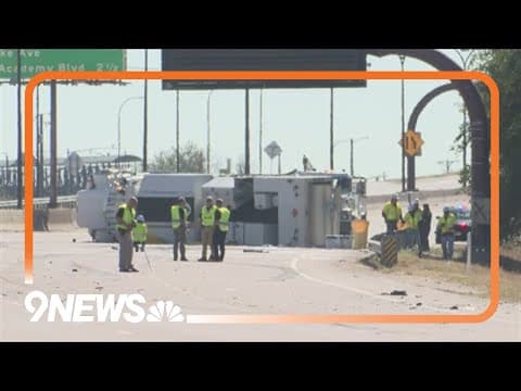 Southbound I-25 back open after deadly rollover crash in Colorado Springs