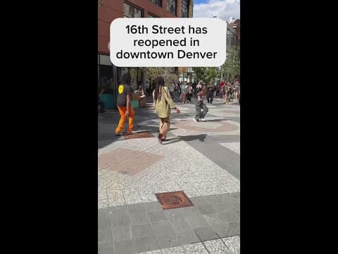 16th Street reopens in Denver